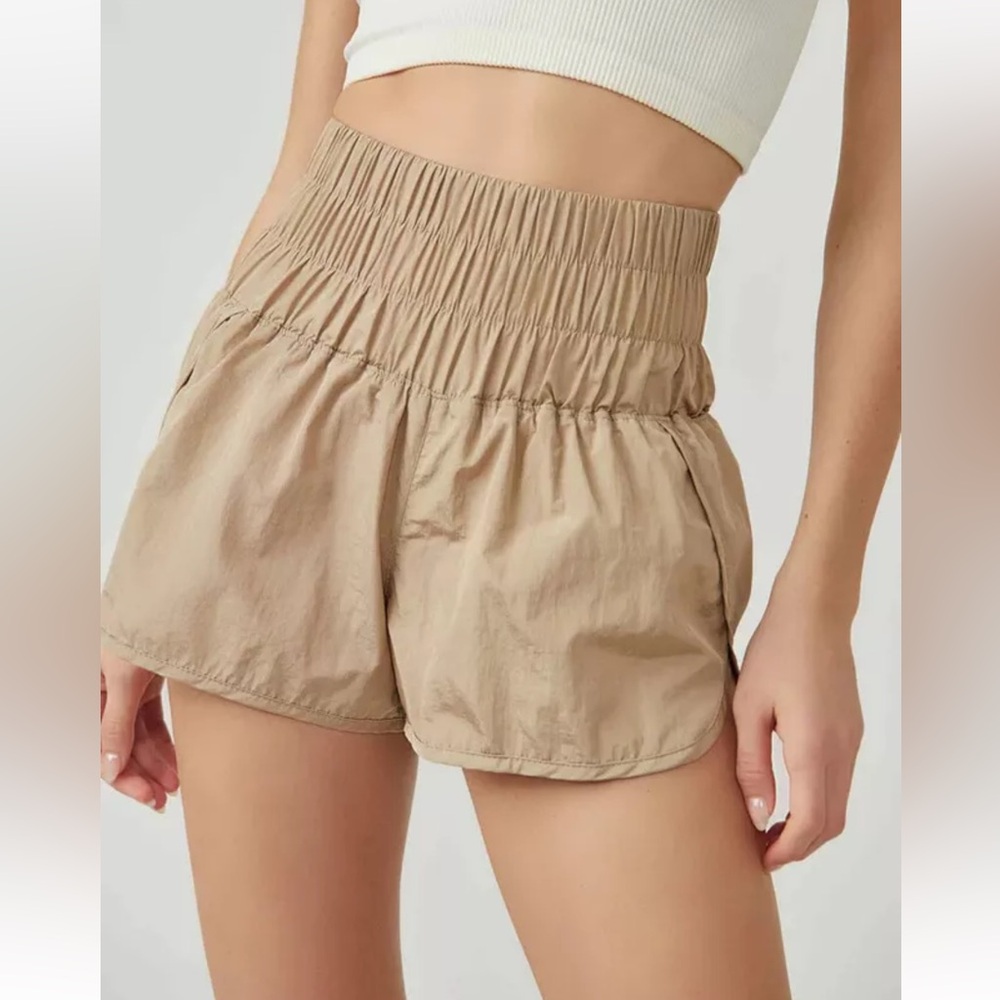 Free People Movement Women’s The Way Home Shorts Active Pull On Clay NWOT S